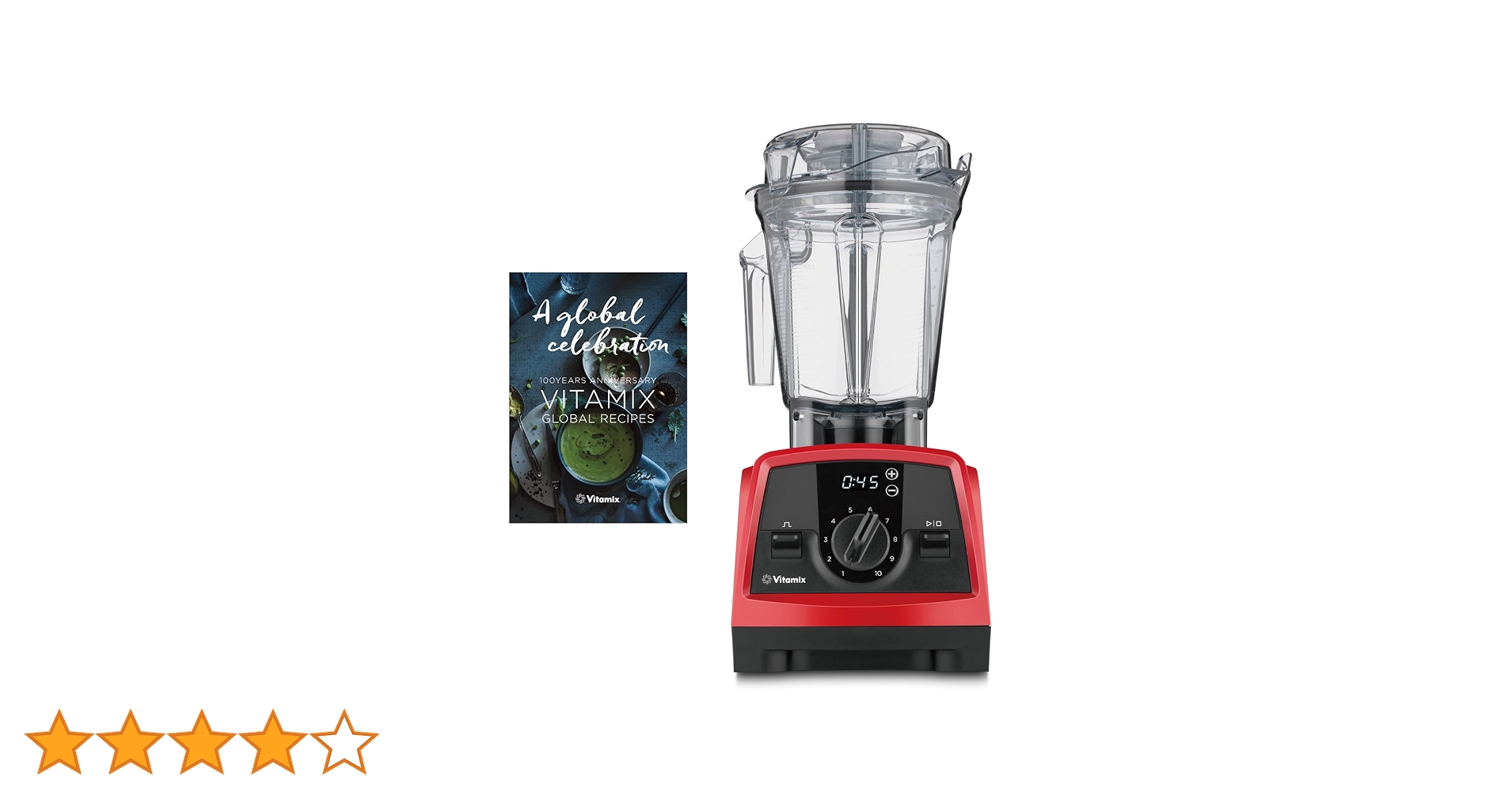 新品未開封 送料無料 Vitamix V1200i ミキサー レッド Amazon | 【公式】Vitamix V1200i ミキサー レッド 10年保証 2L